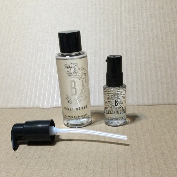 BOBBI BROWN Two NEW Bottles Soothing Cleansing Oil 100 ml and Travel 30 ml - Picture 1 of 7